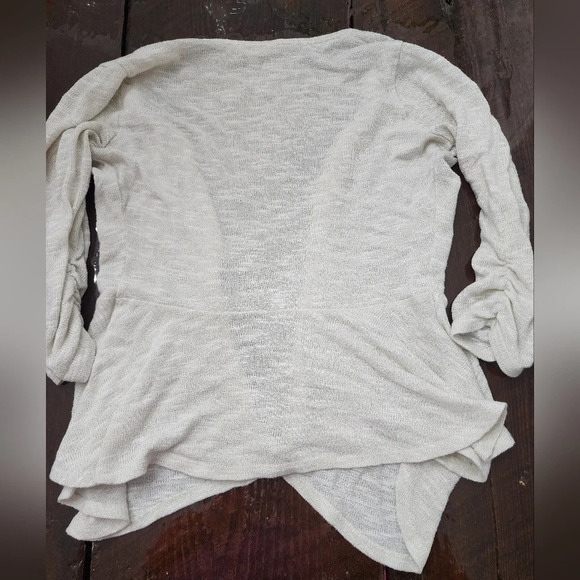 #056 Candies Small Open cream & gold Cardigan - Picture 8 of 12